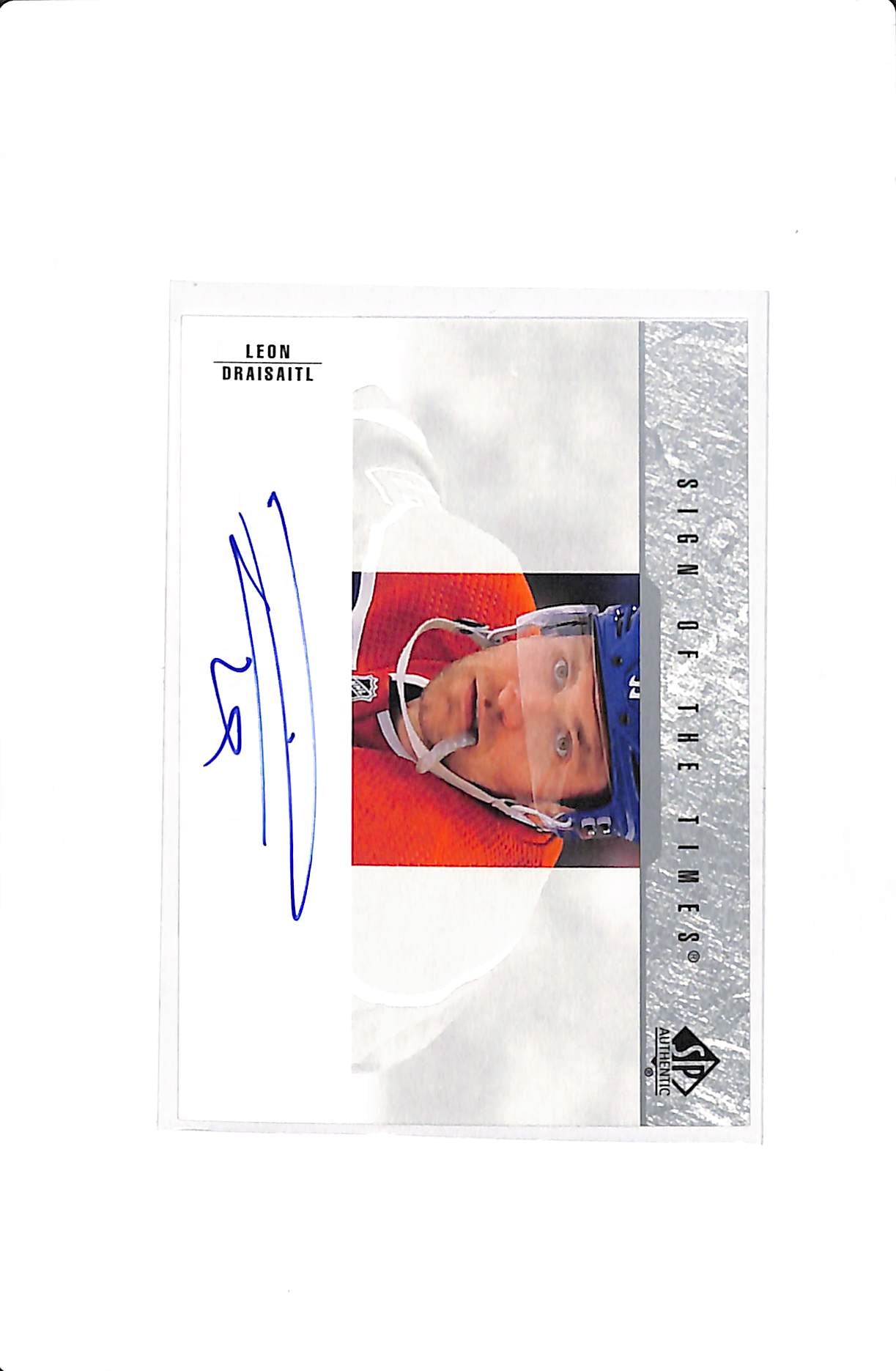 2023-24 UD SP AUTHENTIC LEON DRAISAITL SIGN OF THE TIMES #SOTT1-LD