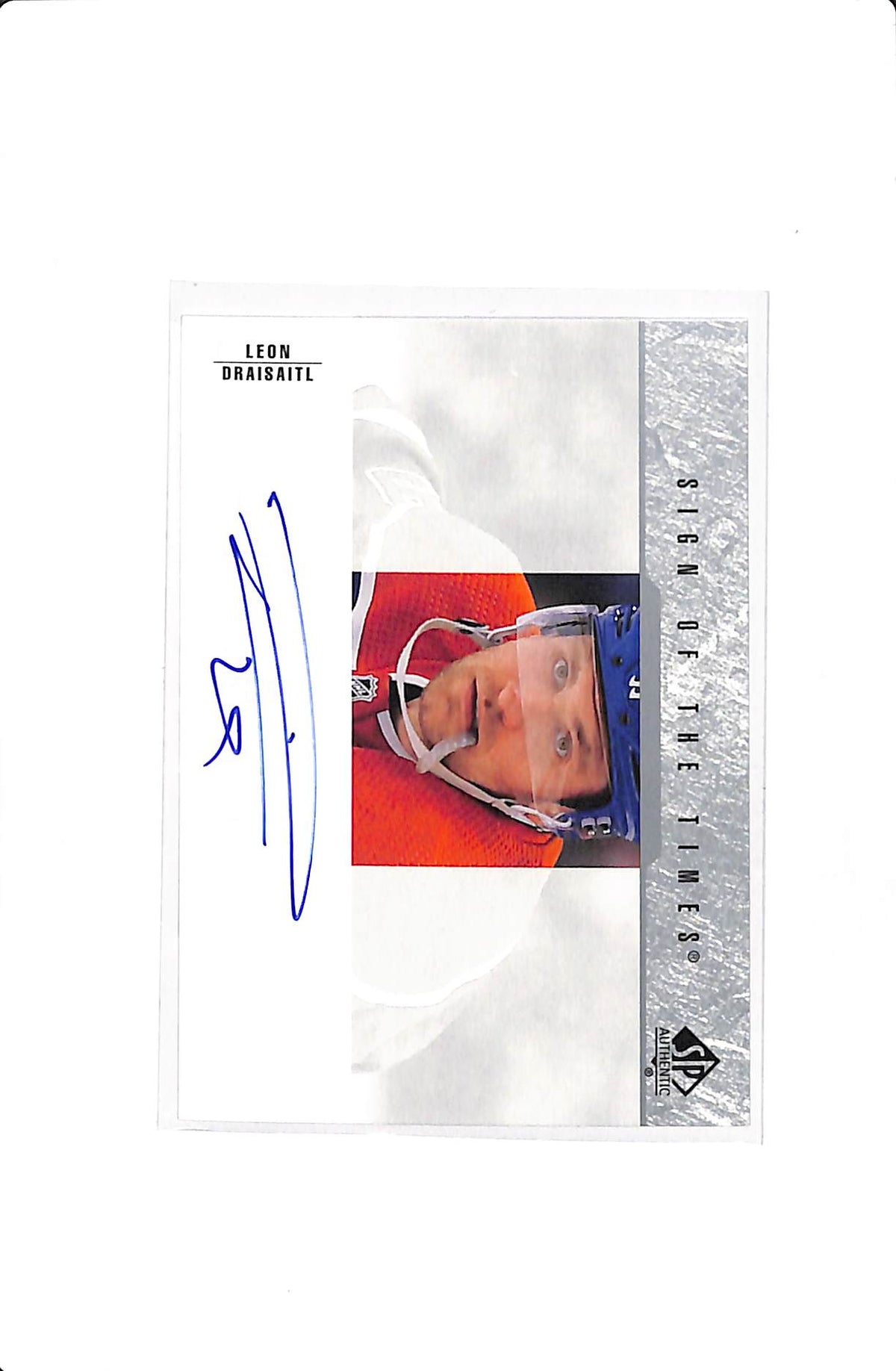 2023-24 UD SP AUTHENTIC LEON DRAISAITL SIGN OF THE TIMES #SOTT1-LD