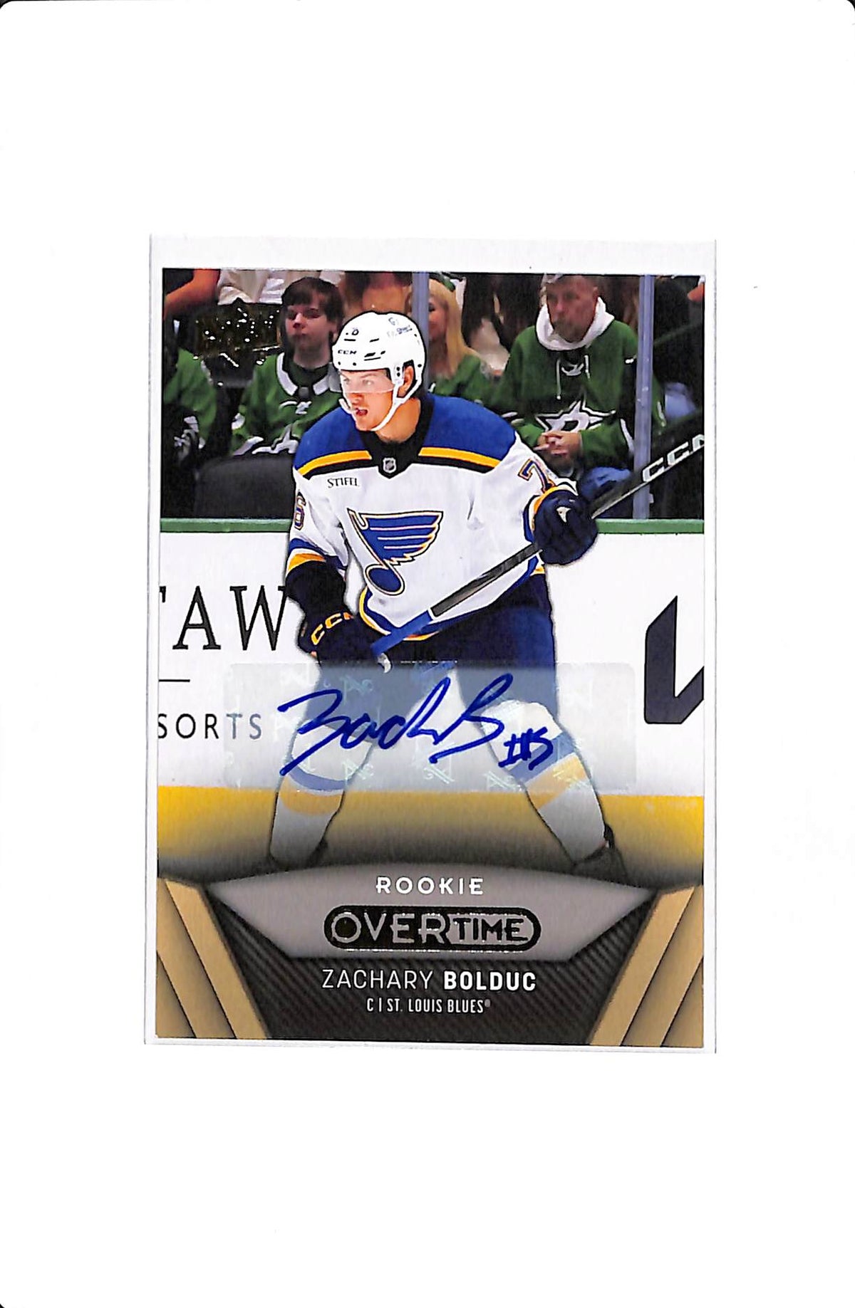 2024-25 UPPER DECK OVERTIME ZACHARY BOLDUC #90 ROOKIE AUTO