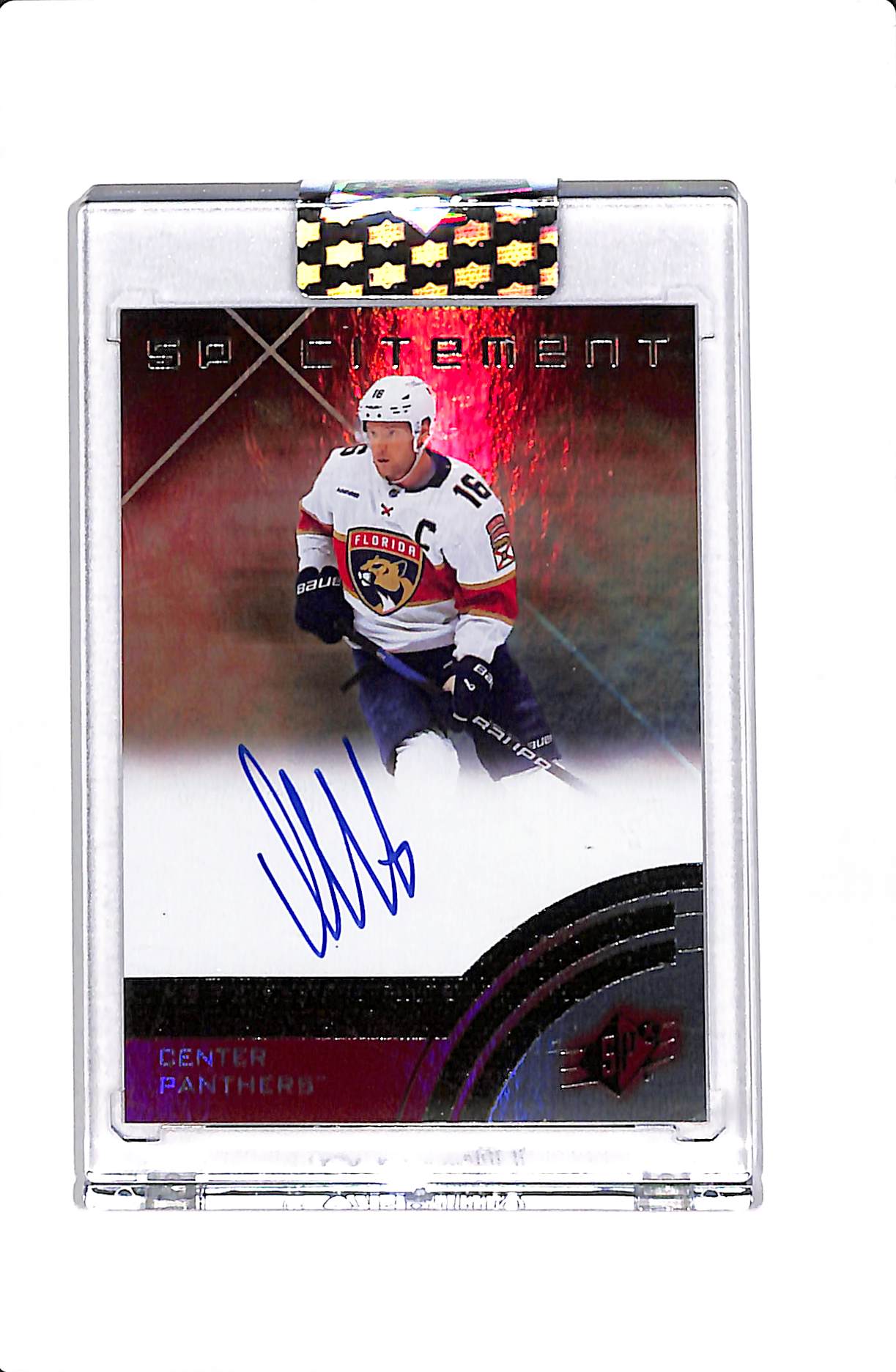 2024-25 UPPER DECK CLEAR CUT ALEKSANDER BARKOV SPXCITEMENT AUTO #SXA-AB