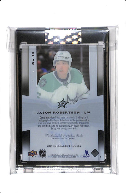 2024-25 UPPER DECK CLEAR CUT JASON ROBERTSON GEMOGRAPHY AUTO #GA-JR
