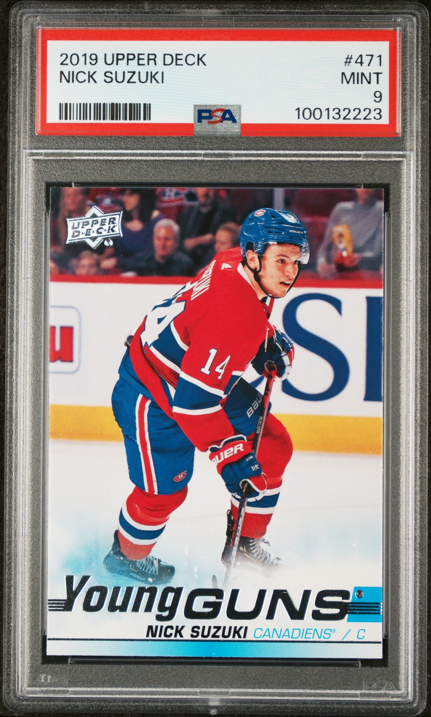 2019-20 UPPER DECK SERIES 2 NICK SUZUKI YOUNG GUNS PSA 9 #471