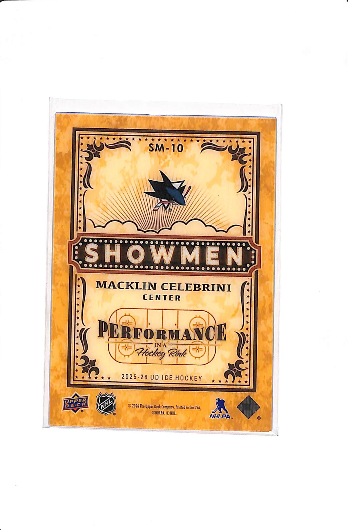 2025-26 UPPER DECK ICE MACKLIN CELEBRINI SHOWMEN #SM-10