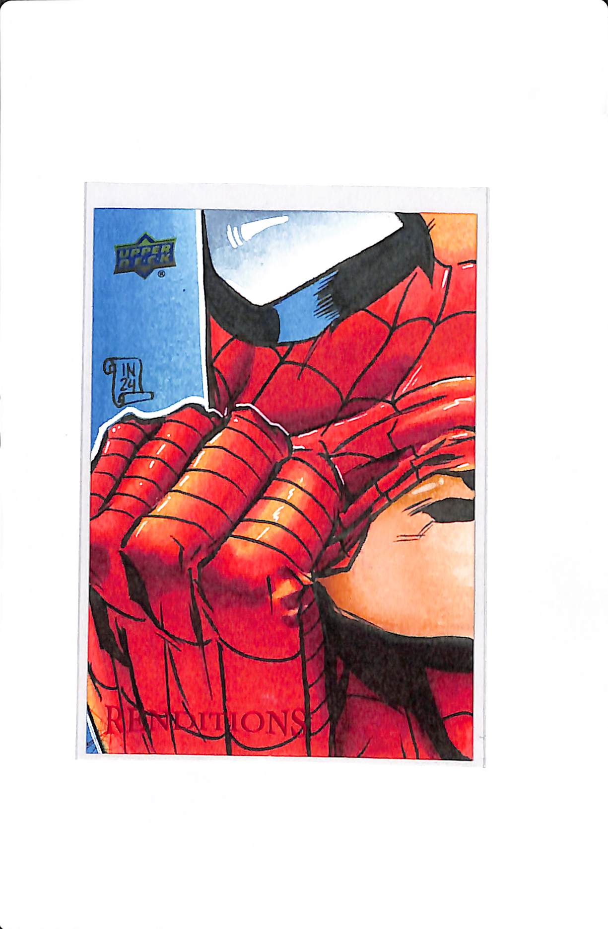2024 UPPER DECK MARVEL RENDITIONS SPIDER-MAN 1/1 ARTIST SKETCH CARD BY BRIAN MACHELSKI
