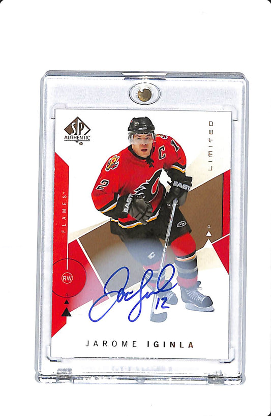 2018-19 UPPER DECK SP AUTHENTIC HOCKEY JAROME IGINLA LIMITED AUTO