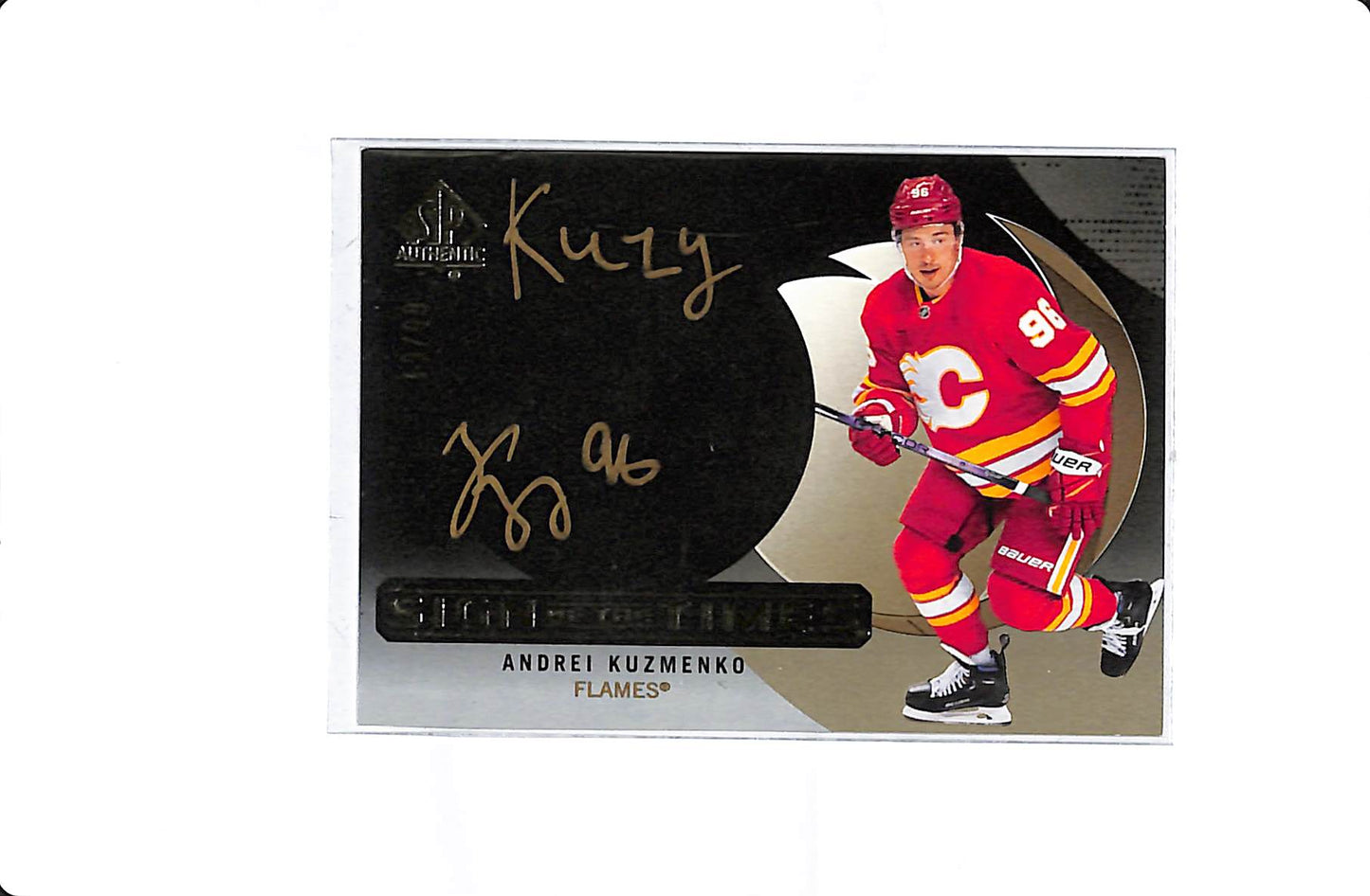 2024-25 UPPER DECK SP AUTHENTIC HOCKEY SIGN OF THE TIMES ANDREI KUZMENKO AUTO 19/99