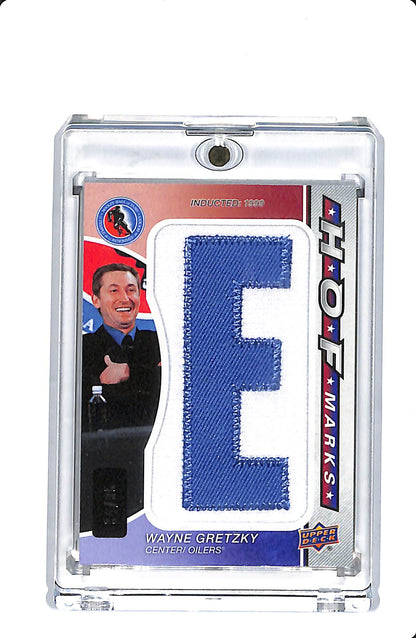 2024-25 UPPER DECK SP GAME USED HOCKEY HOF MARKS WAYNE GRETZKY PATCH 34/35