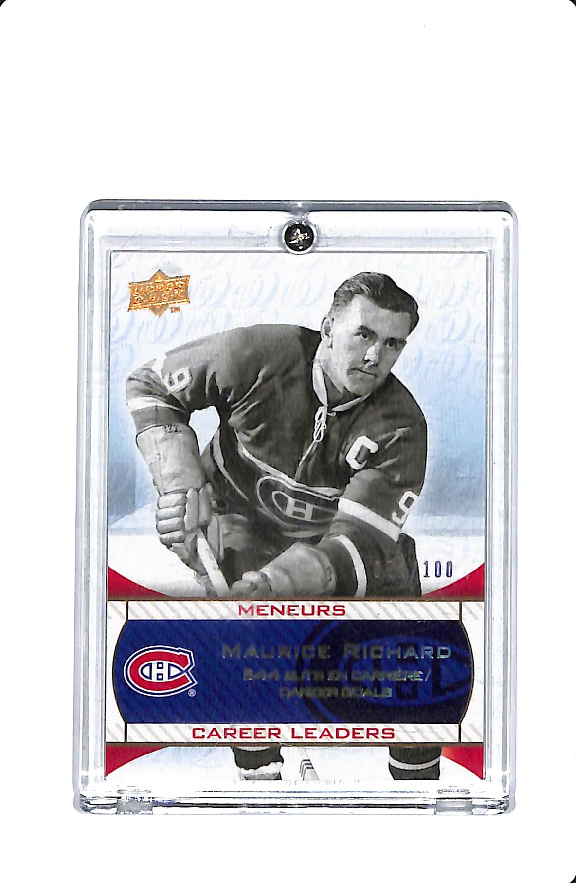 2008-09 UPPER DECK CANADIENS CENTENNIAL SET CAREER LEADERS MAURICE RICHARD /100