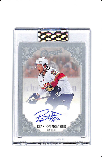 2023-24 UPPER DECK CLEAR CUT HOCKEY CHAMPS BRANDON MONTOUR AUTO