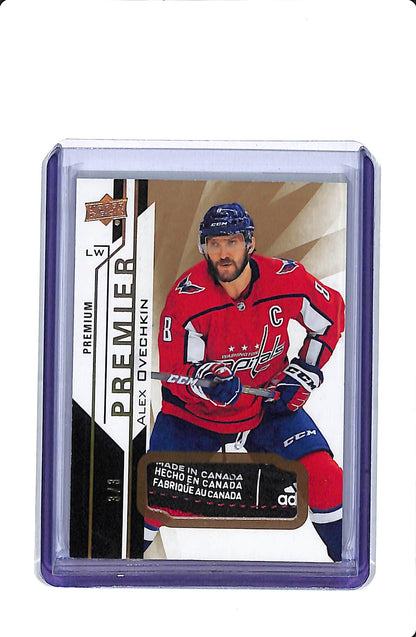 2018-19 UPPER DECK PREMIER HOCKEY PREMIUM ALEX OVECHKIN LAUNDRY TAG 3/3
