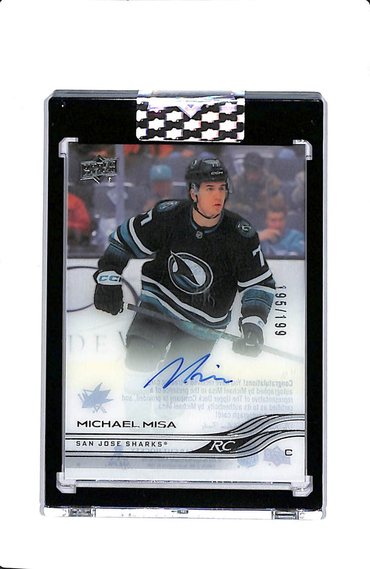 2025-26 UPPER DECK CLEAR CUT #CC-MI MICHAEL MISA ROOKIE AUTO /199