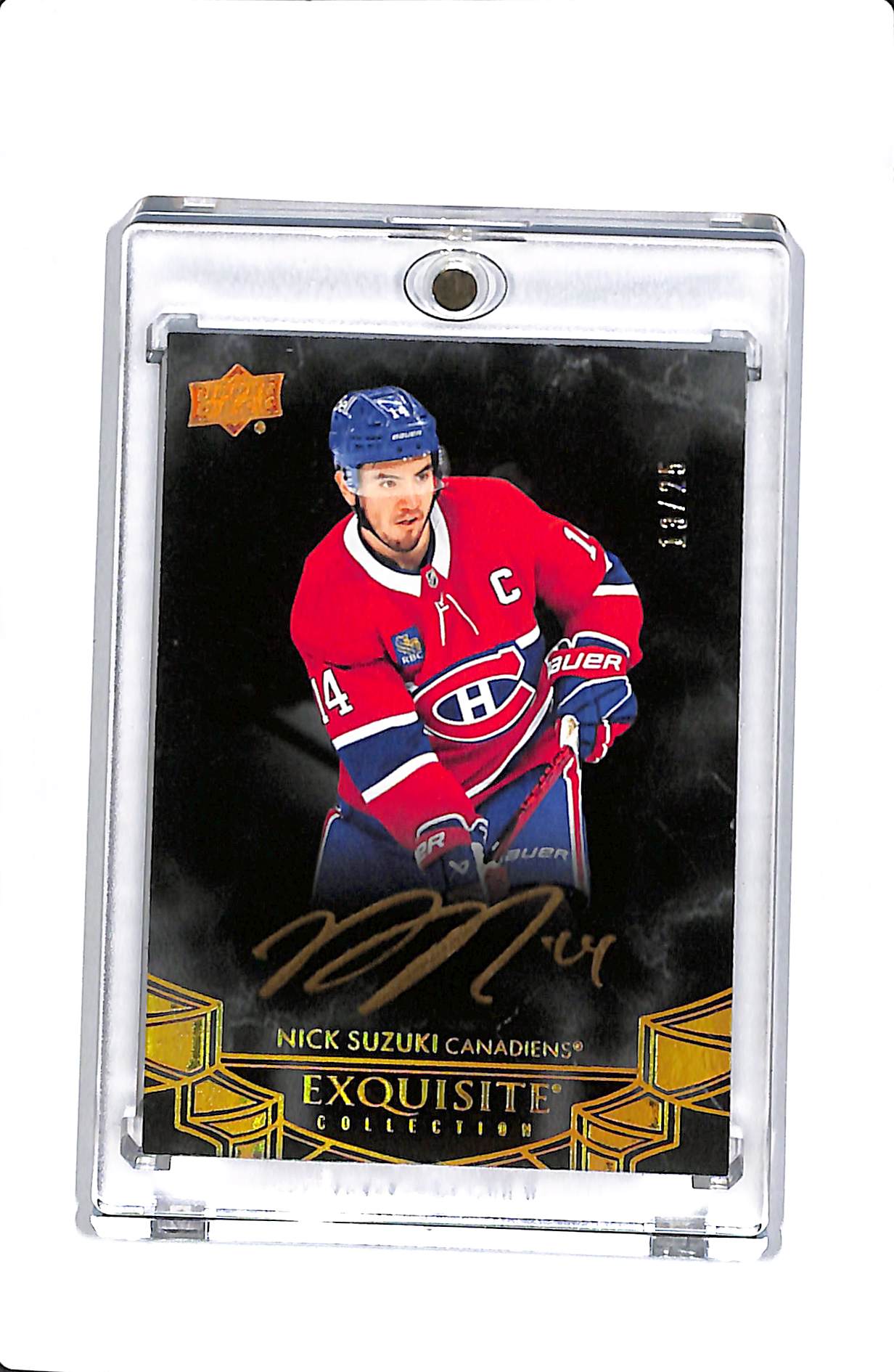 2024 UPPER DECK THE CUP #EB-20 NICK SUZUKI EXQUISITE COLLECTION GOLD AUTO /25