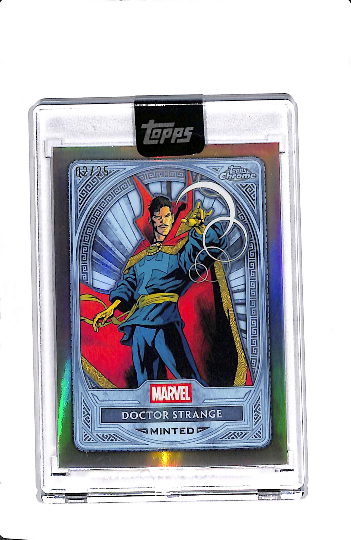 2025 TOPPS CHROME MARVEL MINT DOCTOR STRANGE PLATINUM MINTED /25