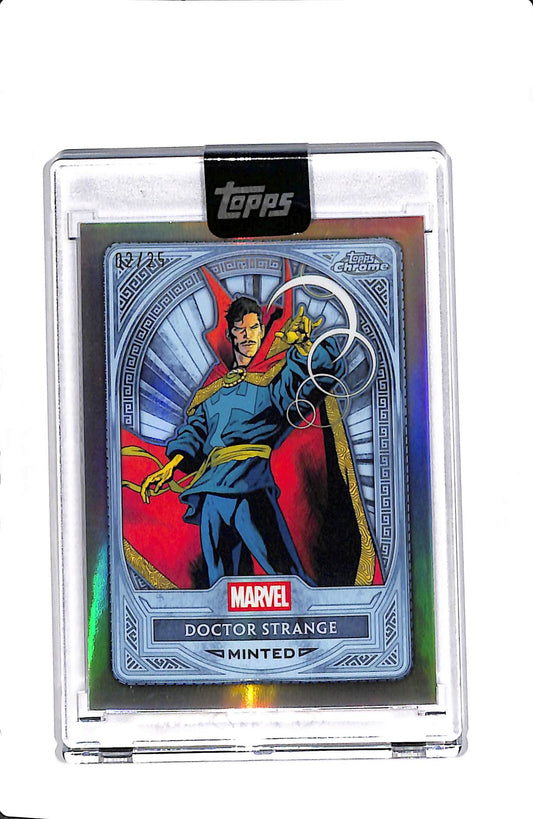 2025 TOPPS CHROME MARVEL MINT DOCTOR STRANGE PLATINUM MINTED /25