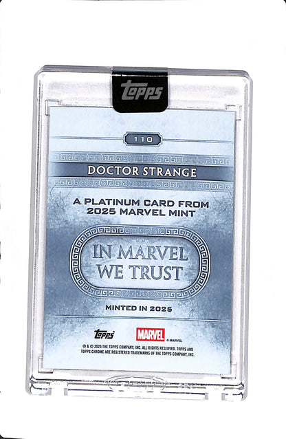 2025 TOPPS CHROME MARVEL MINT DOCTOR STRANGE PLATINUM MINTED /25