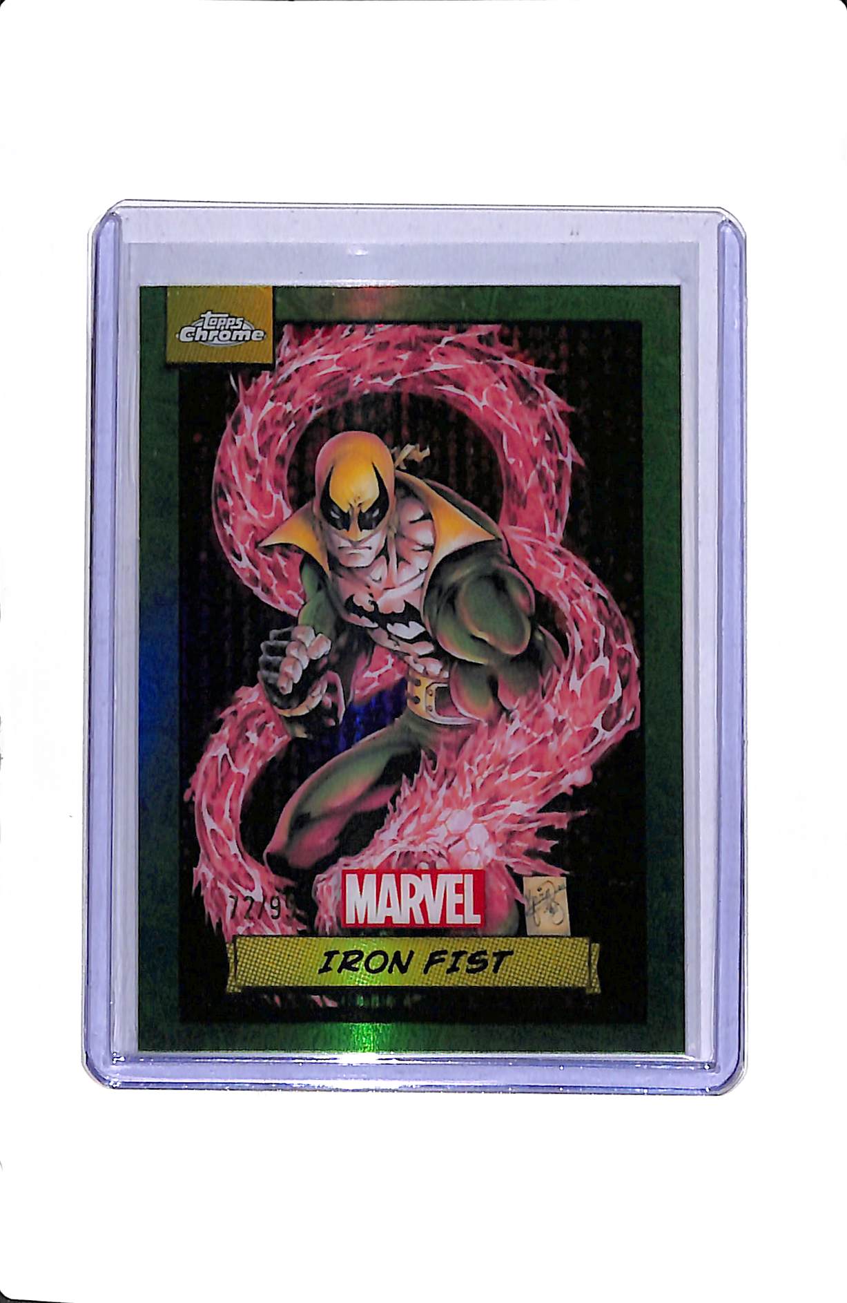 2024 TOPPS CHROME IRON FIST #55 GREEN REFRACTOR /99