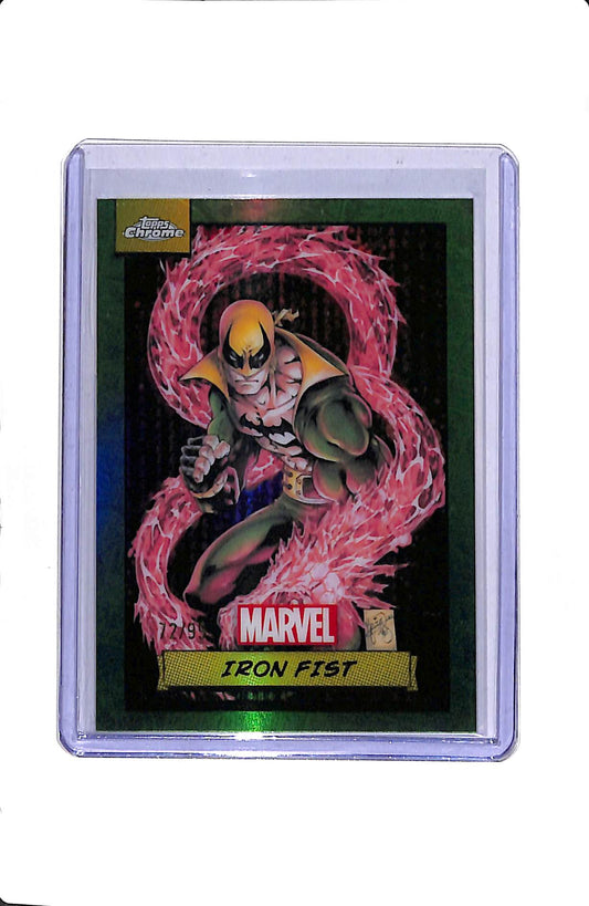 2024 TOPPS CHROME IRON FIST #55 GREEN REFRACTOR /99