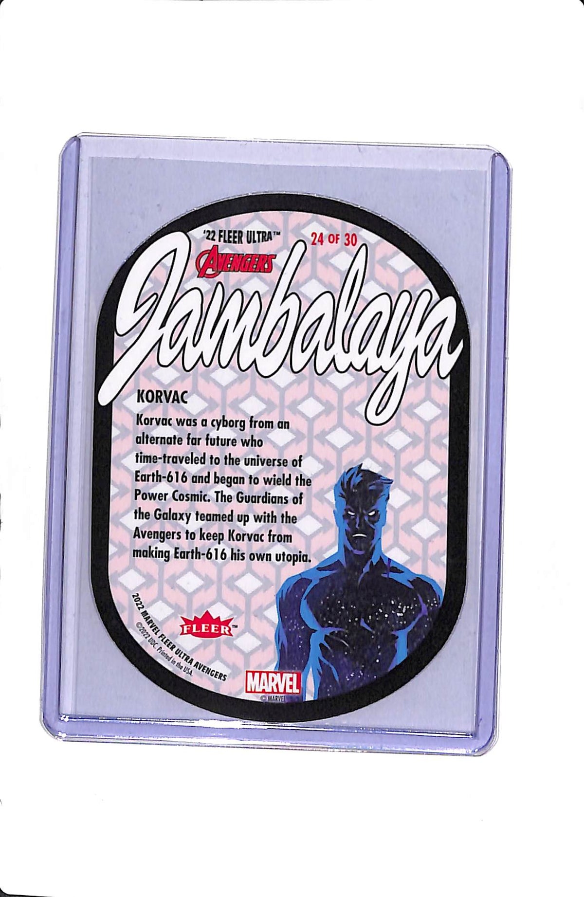 2022 MARVEL FLEER ULTRA AVENGERS KORVAC JAMBALAYA 24 of 30
