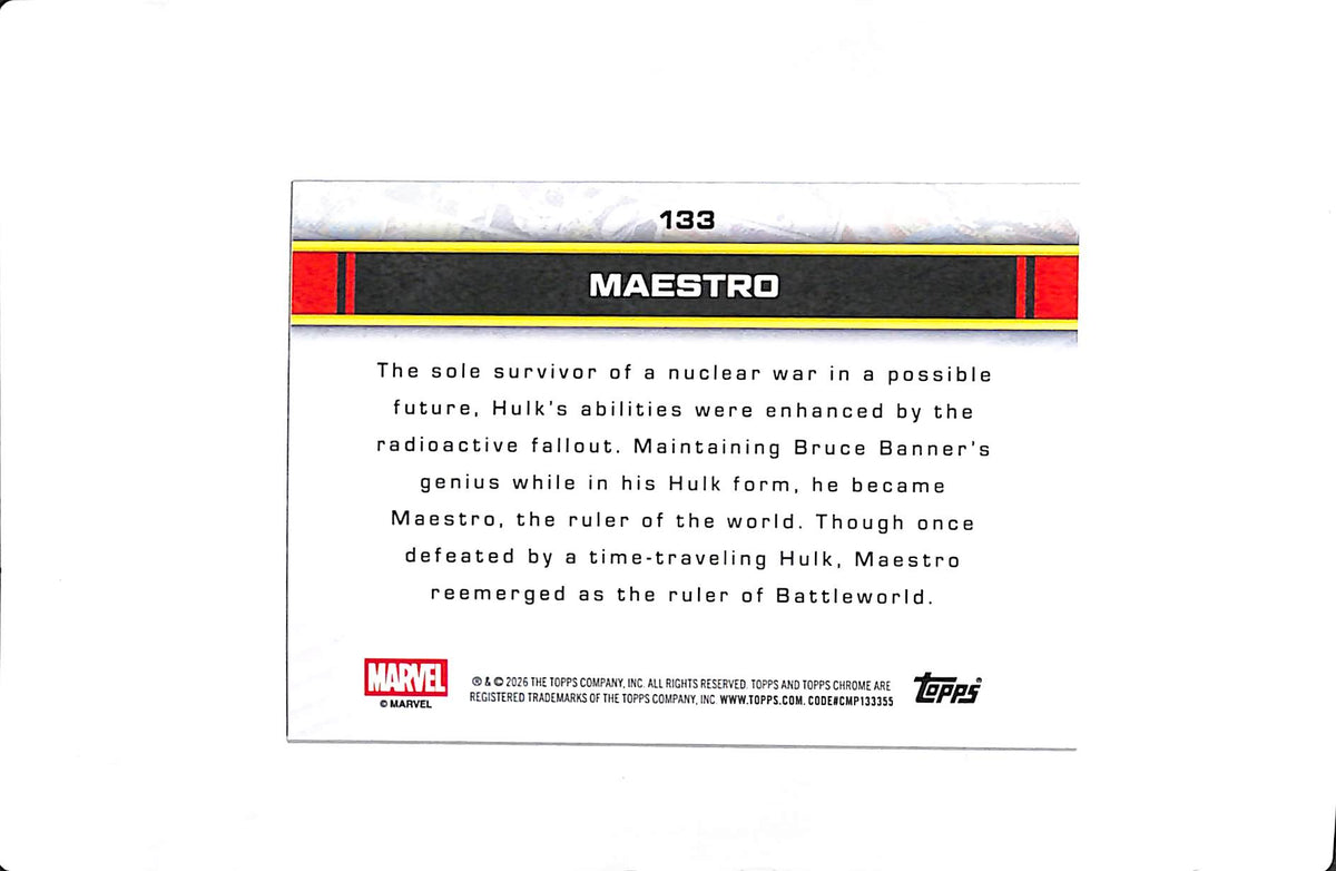 2026 TOPPS CHROME MAESTRO RED /5 SSP #133