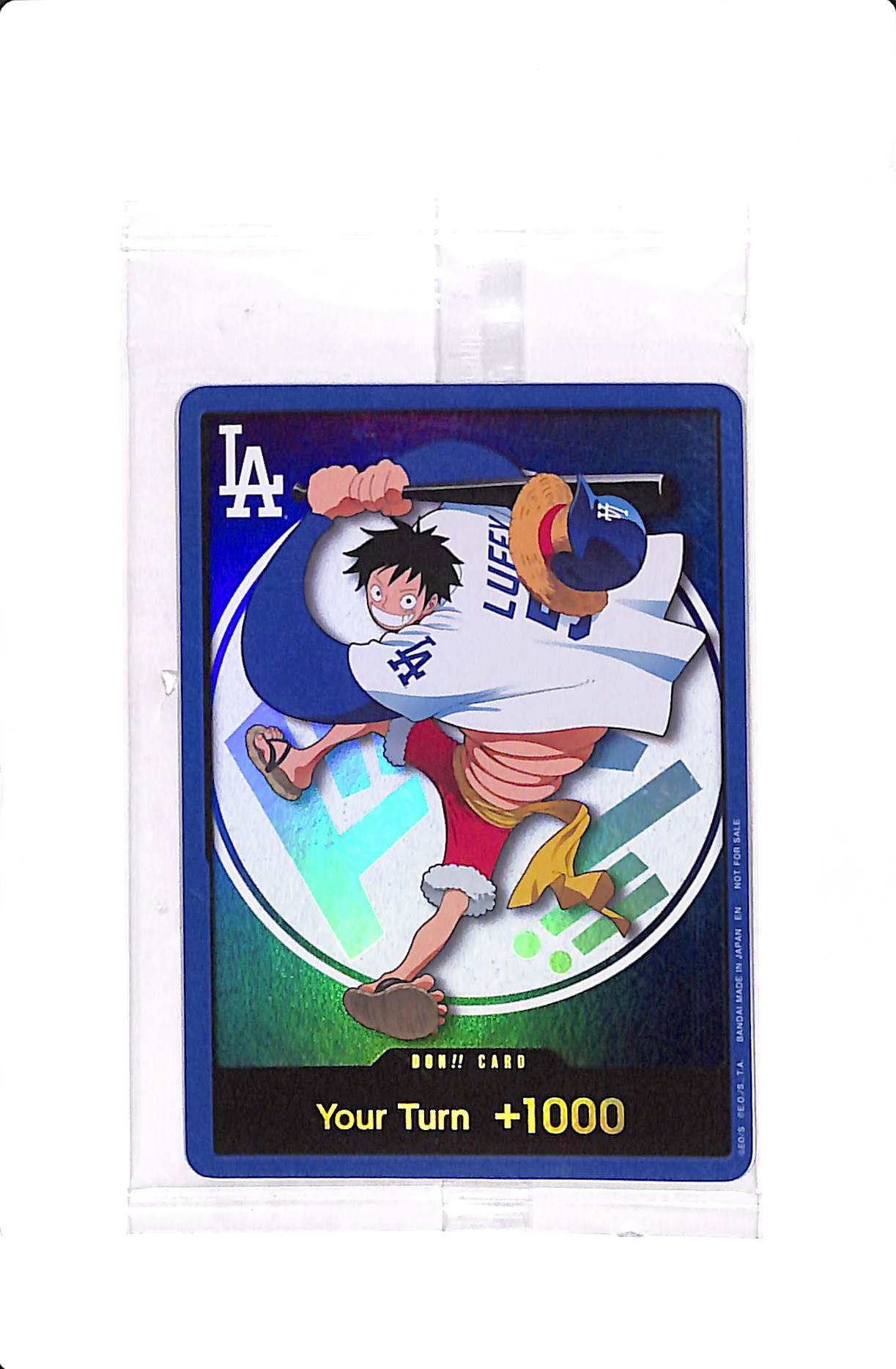 2026 DODGERS x ONE PIECE NIGHT MONKEY D LUFFY DON!! CARD PROMO (SEALED)