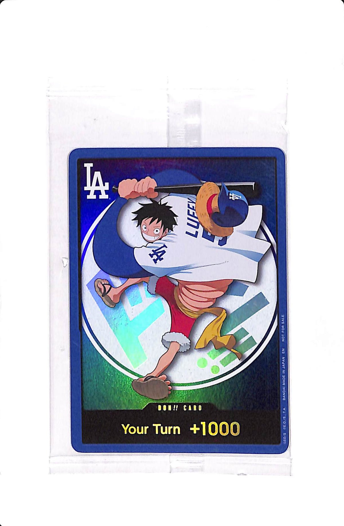 2026 DODGERS x ONE PIECE NIGHT MONKEY D LUFFY DON!! CARD PROMO (SEALED)