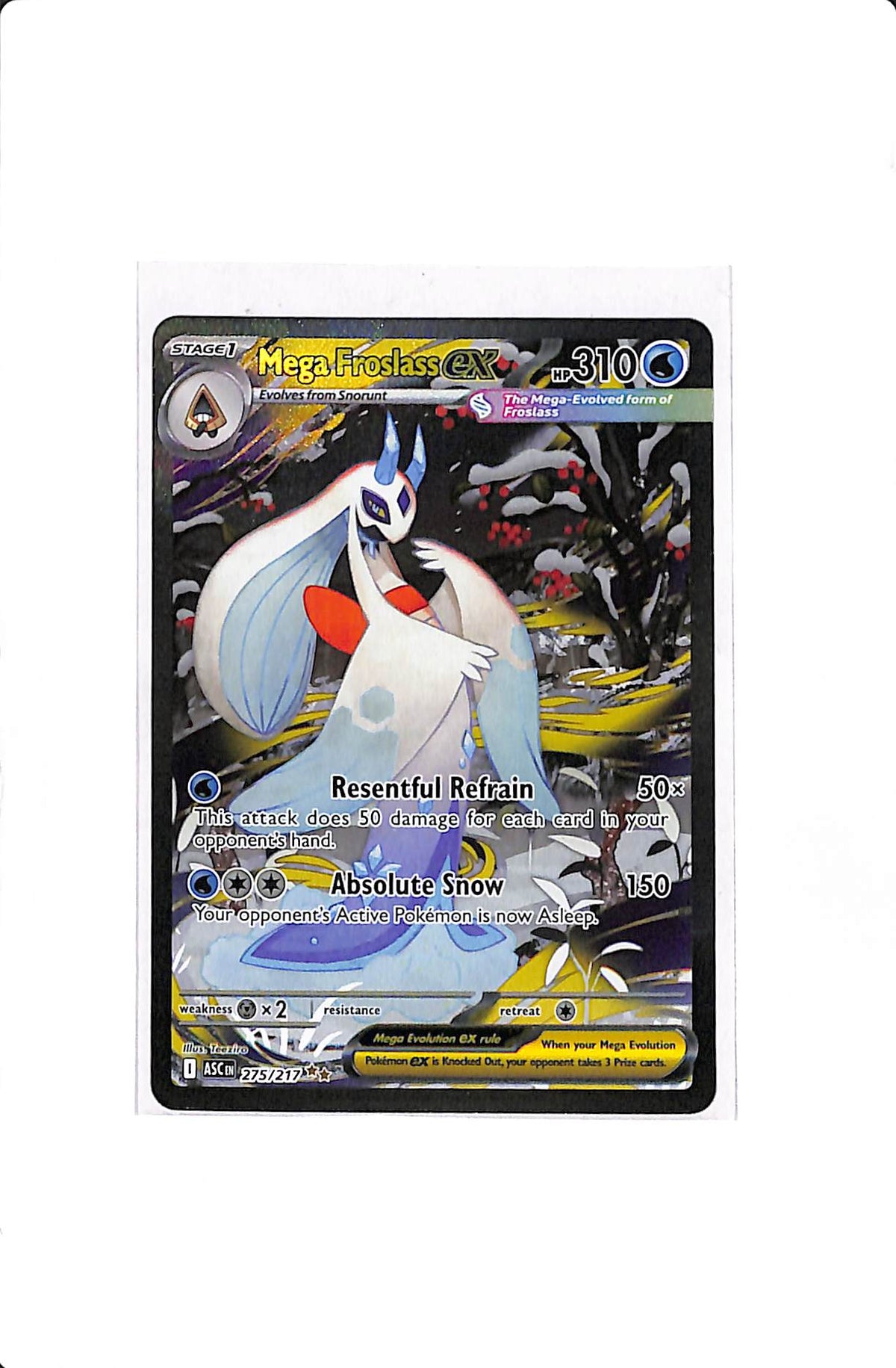 Mega Froslass ex Ascended Heroes Special Illustration Rare 275/217