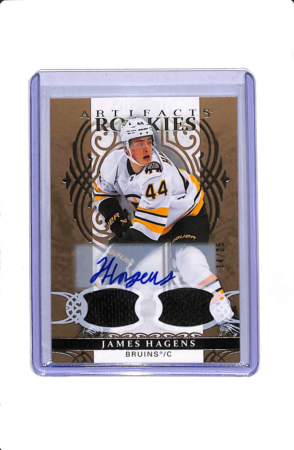 2026-27 UPPER DECK ARTIFACTS JAMES HAGENS #198 ROOKIE MATERIAL GOLD AUTO /25