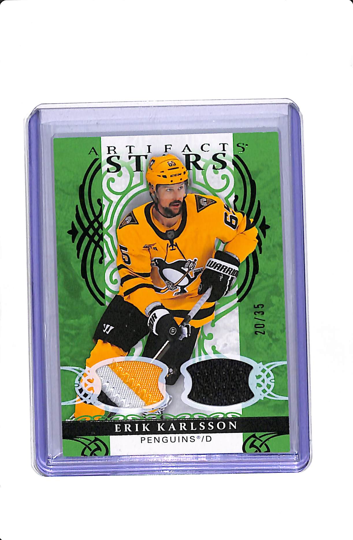 2026-27 UPPER DECK ARTIFACTS ERIK KARLSSON STARS PATCH /25 #128