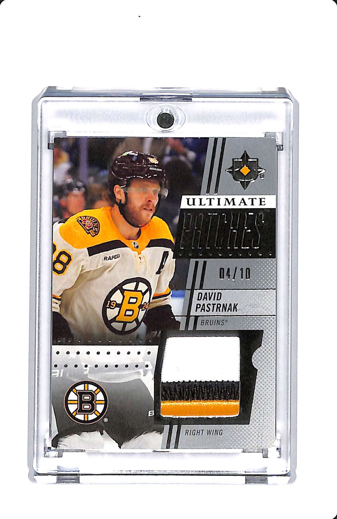 2024-25 UPPER DECK ULTIMATE COLLECTION ULTIMATE PATCHES DAVID PASTRNAK 04/10
