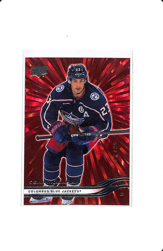 2025-26 UPPER DECK SERIES 1 OUTBURST RED SEAN MONAHAN 22/25
