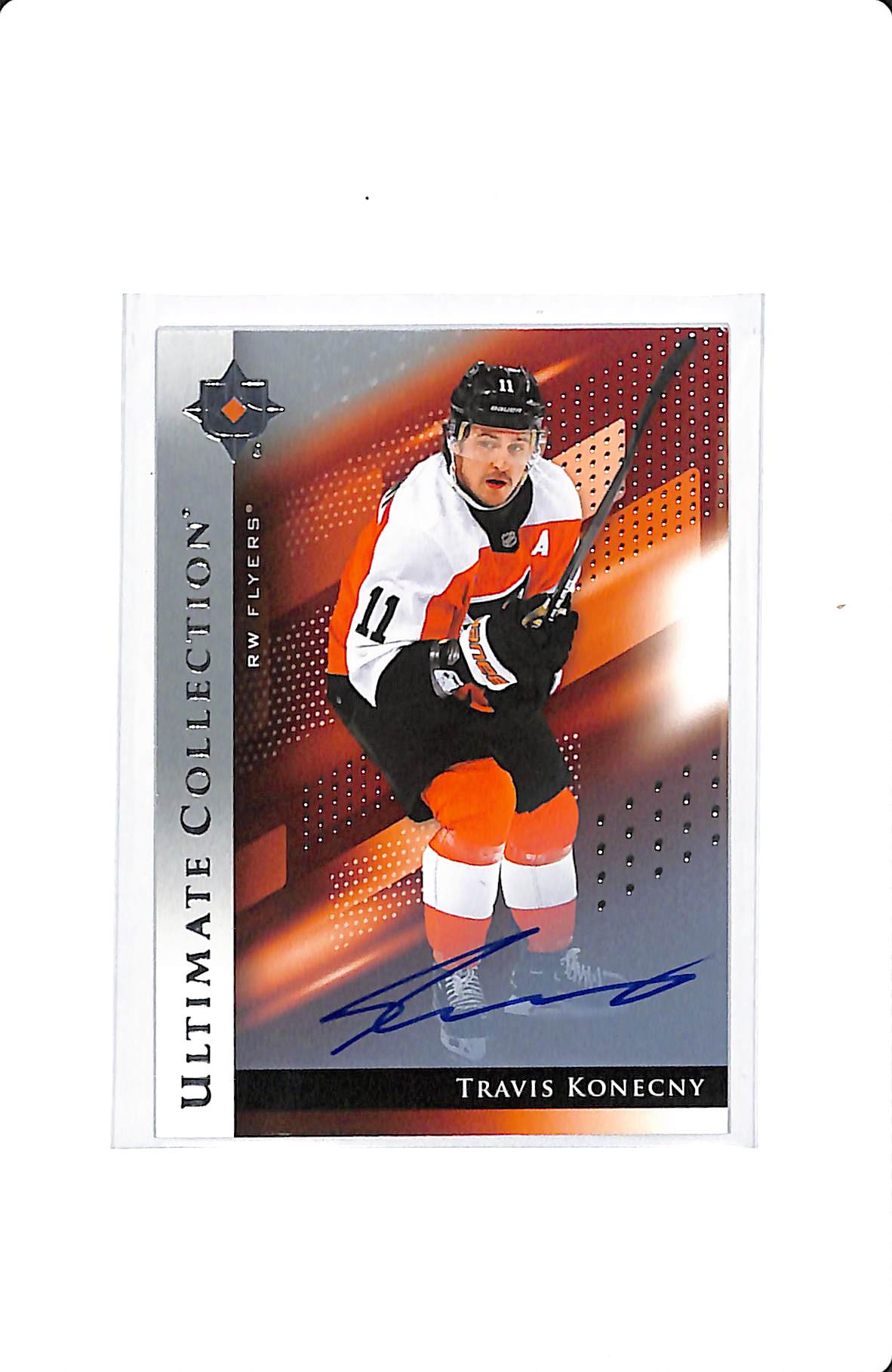 2024-25 UPPER DECK ULTIMATE COLLECTION TRAVIS KONECNY SILVER AUTO