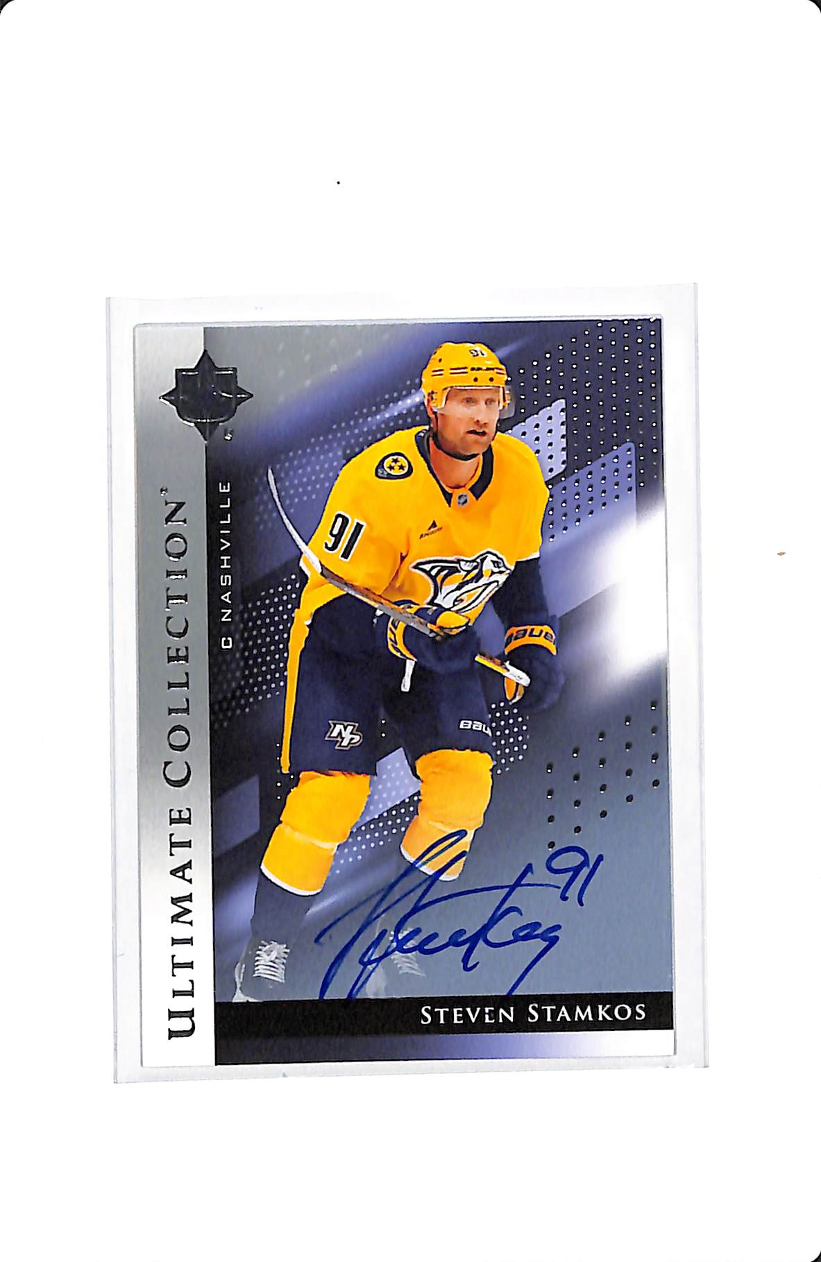 2024-25 UPPER DECK ULTIMATE COLLECTION STEVEN STAMKOS SILVER AUTO