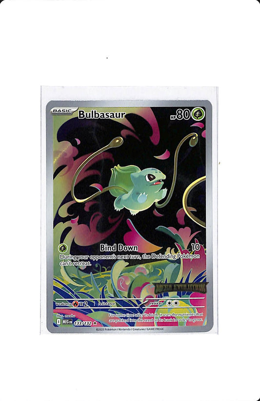 BULBASAUR 133/132 (MEGA EVOLUTION STAMP)