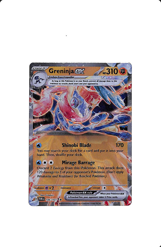 GRENINJA EX 106/167 (GameStop Metal Card)