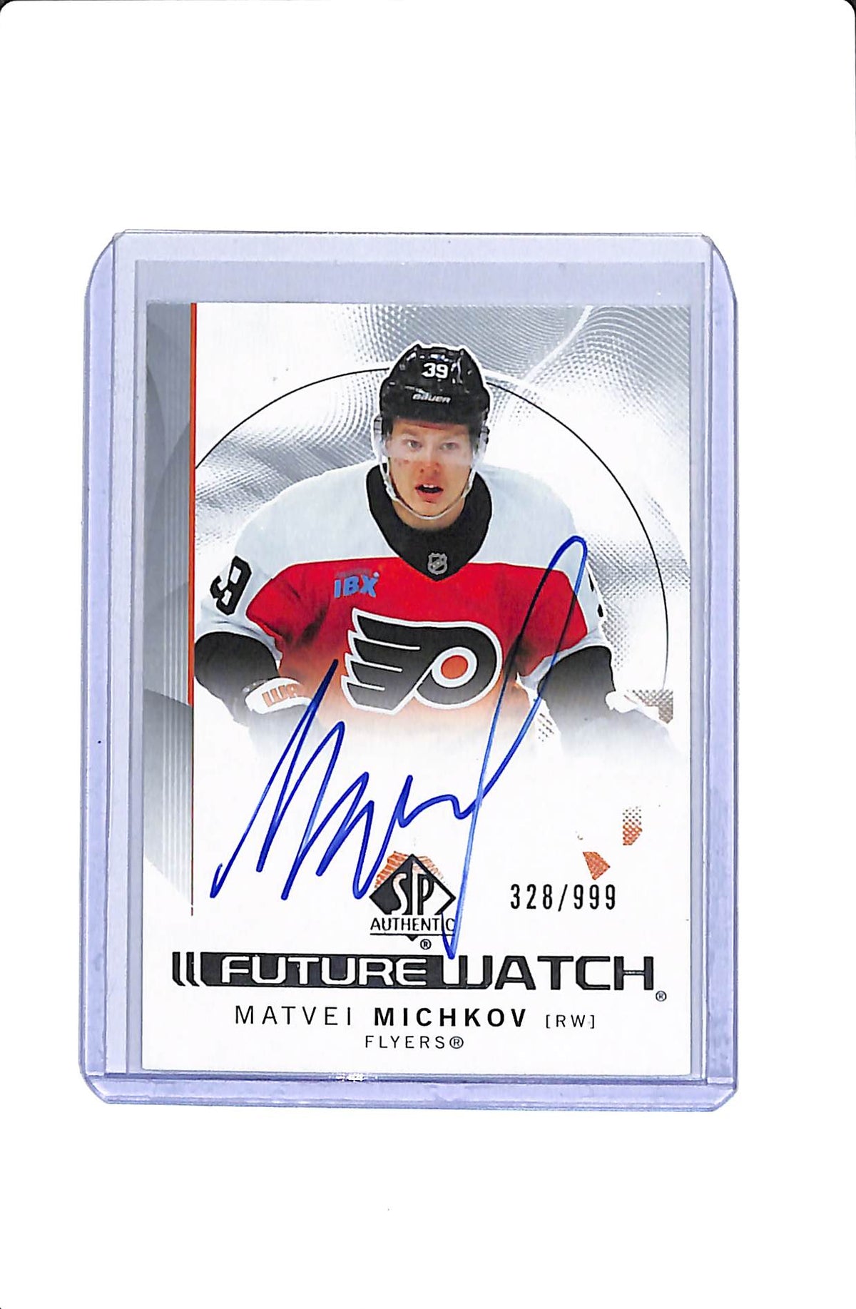 2024-25 UPPER DECK SP AUTHENTIC MATVEI MICHKOV #185 FUTURE WATCH AUTO /999