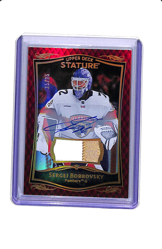 2023-24 UPPER DECK STATURE SERGEI BOBROVSKY #17 PATCH AUTO /25