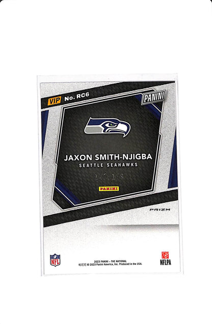 2023 PANINI THE NATIONAL VIP JAXON SMITH-NJIGBA #RC6 RED ICE ROOKIE /199