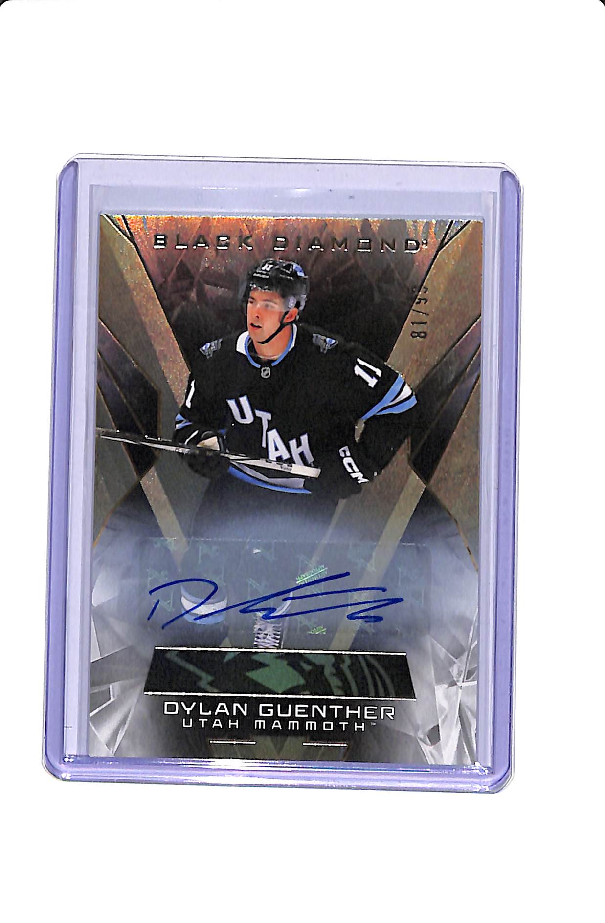 2025-26 UPPER DECK BLACK DIAMOND #BDB-DG DYLAN GUENTHER AUTO /99