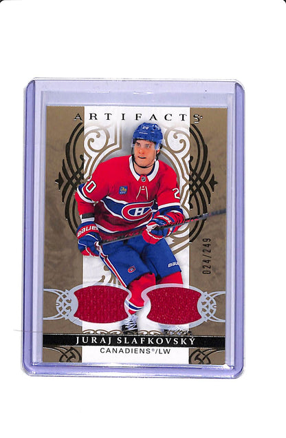 2026-27 UPPER DECK ARTIFACTS #83 JURAJ SLAFKOVSKY MATERIAL GOLD /249