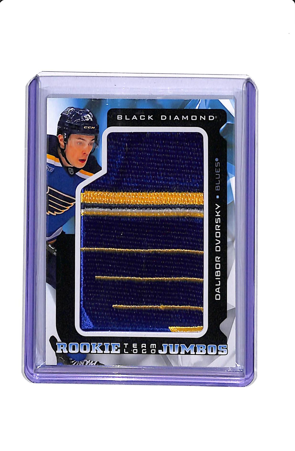 2025-26 UPPER DECK BLACK DIAMOND DALIBOR DVORSKY ROOKIE TEAM LOGO JUMBOS #RTL-DD
