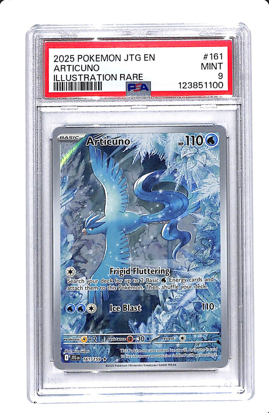 2025 POKEMON JTG EN ARTICUNO ILLUSTRATION RARE PSA 9
