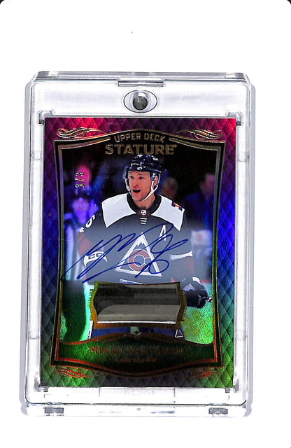 2023-24 UPPER DECK STATURE PREMIUM AUTO PURPLE MIKKO RANTANEN PATCH AUTO 1/3