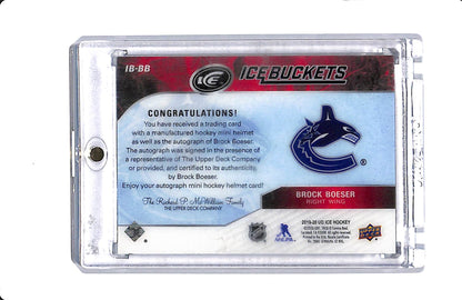 2019-20 UD ICE HOCKEY ICE BUCKETS BROCK BOESER AUTO 5/5