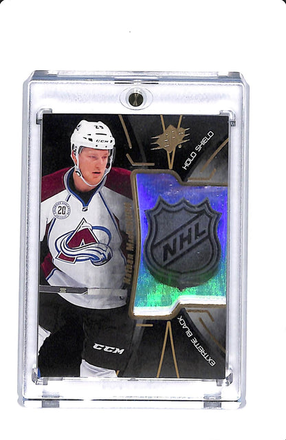 2016-17 UPPER DECK SPX NATHAN MACKINNON EXTREME BLACK HOLO SHIELD