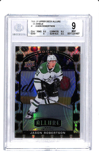 2020-21 UPPER DECK ALLURE JASON ROBERTSON 1945 SHIELD ROOKIE BGS 9