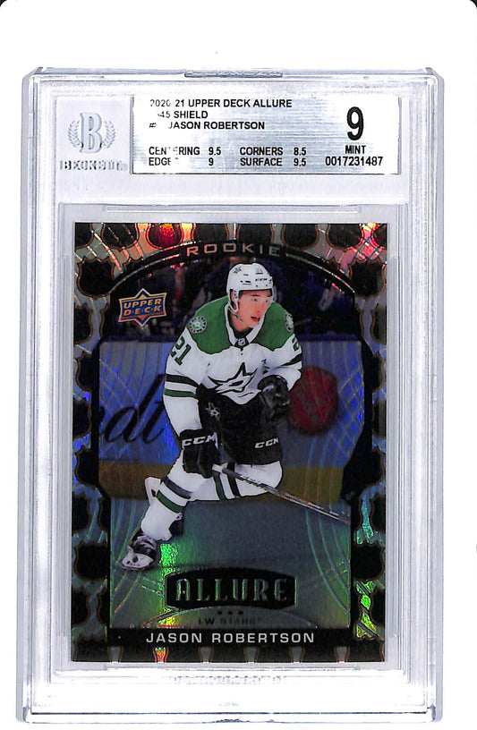 2020-21 UPPER DECK ALLURE JASON ROBERTSON 1945 SHIELD ROOKIE BGS 9