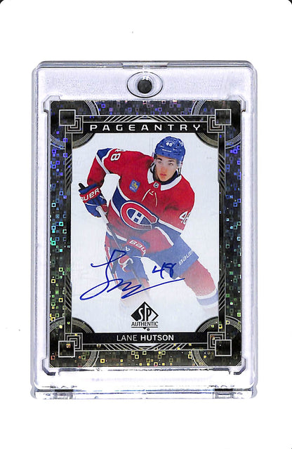 2024-25 UPPER DECK SP AUTHENTIC LANE HUTSON PAGEANTRY ROOKIE AUTO