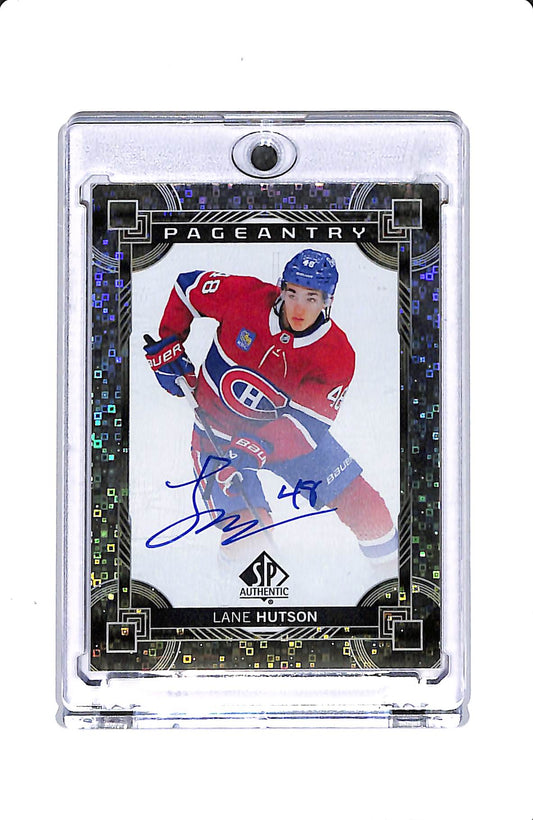 2024-25 UPPER DECK SP AUTHENTIC LANE HUTSON PAGEANTRY ROOKIE AUTO