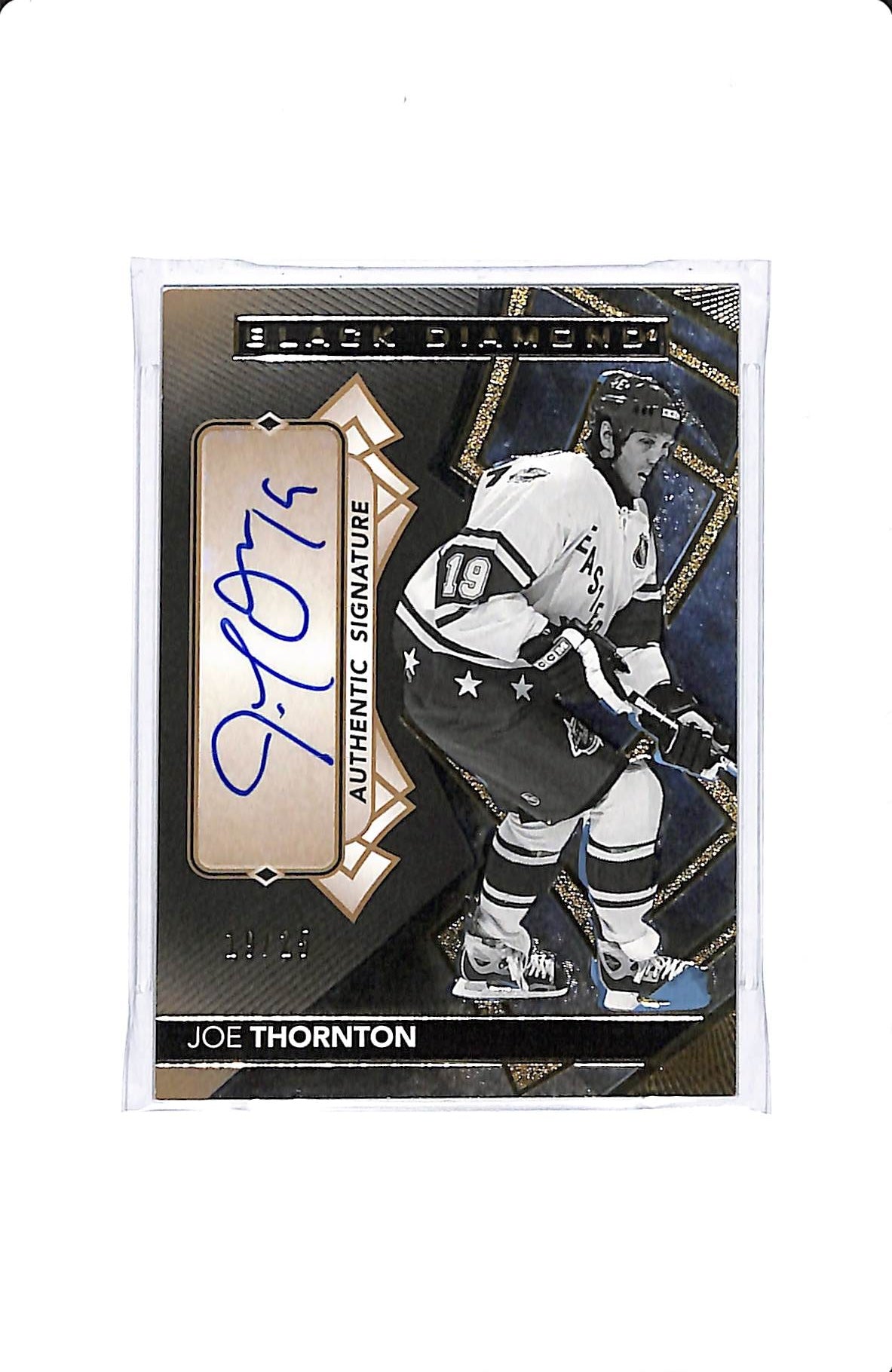 2020-21 BLACK DIAMOND JOE THORNTON AUTOGRAPH 19/25
