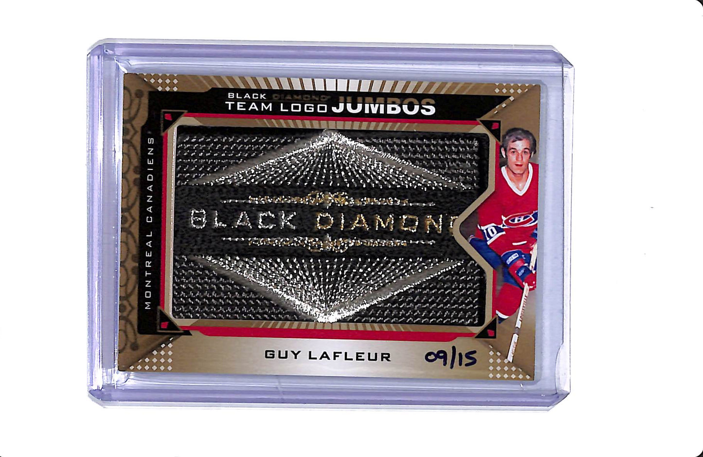 2015-16 UPPER DECK BLACK DIAMOND GUY LAFLEUR TEAM LOGO JUMBOS 9/15